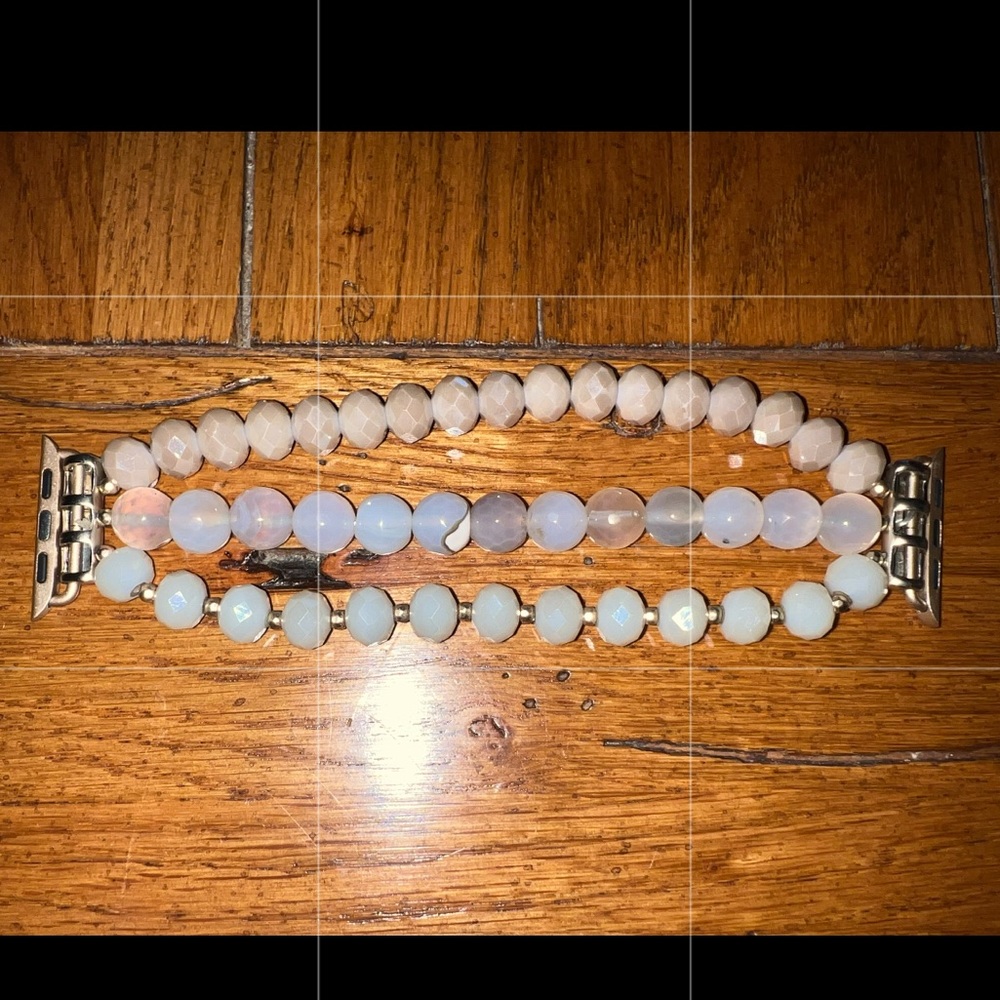 Apple Watch beaded bracelet band - worn one time.
